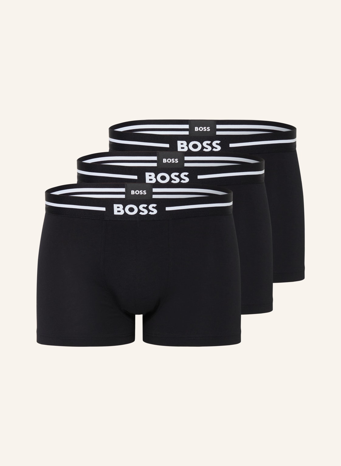 Boss 3er-Pack Boxershorts schwarz von Boss