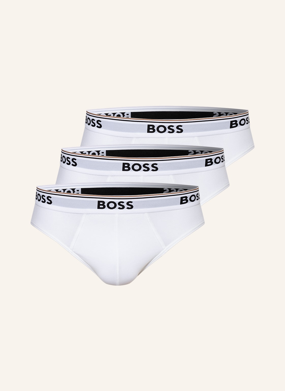 Boss 3er-Pack Slips weiss von Boss