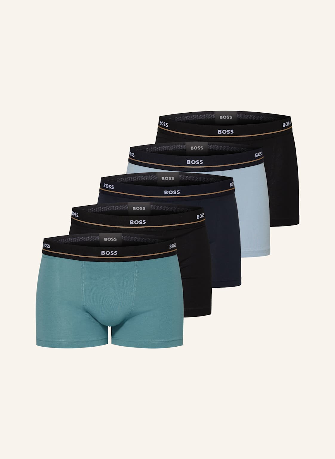 Boss 5er-Pack Boxershorts Essential blau Boss 5er-Pack Boxershorts Essential blau von Boss