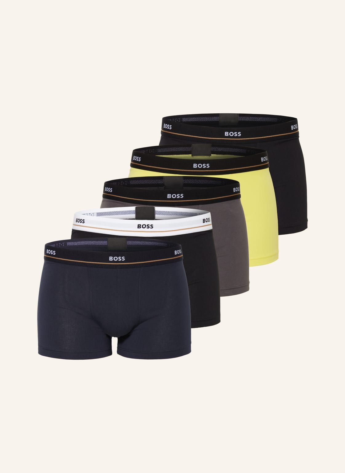 Boss 5er-Pack Boxershorts gelb von Boss