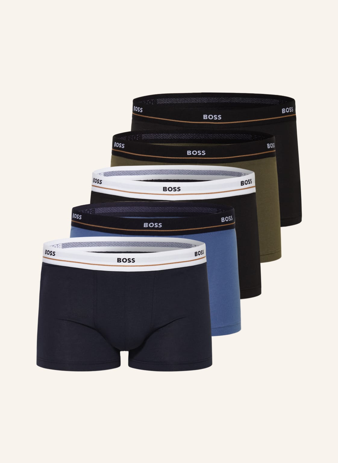 Boss 5er-Pack Boxershorts gruen von Boss