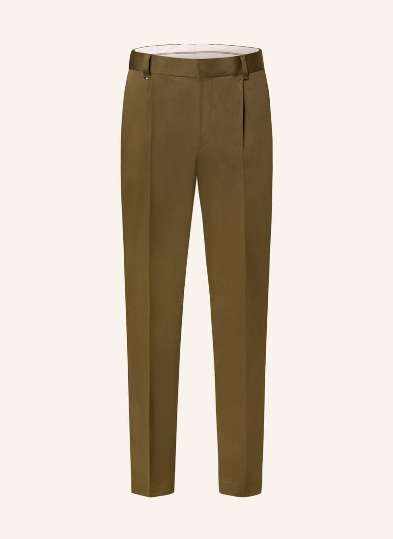 Boss Anzughose Perin Relaxed Fit gruen von Boss