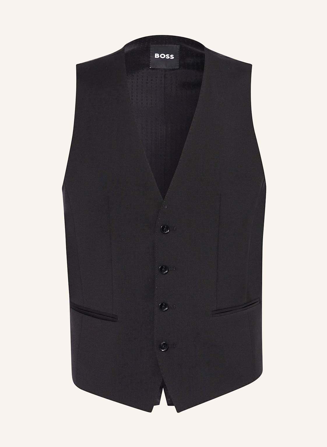 Boss Anzugweste Huge Slim Fit schwarz von Boss