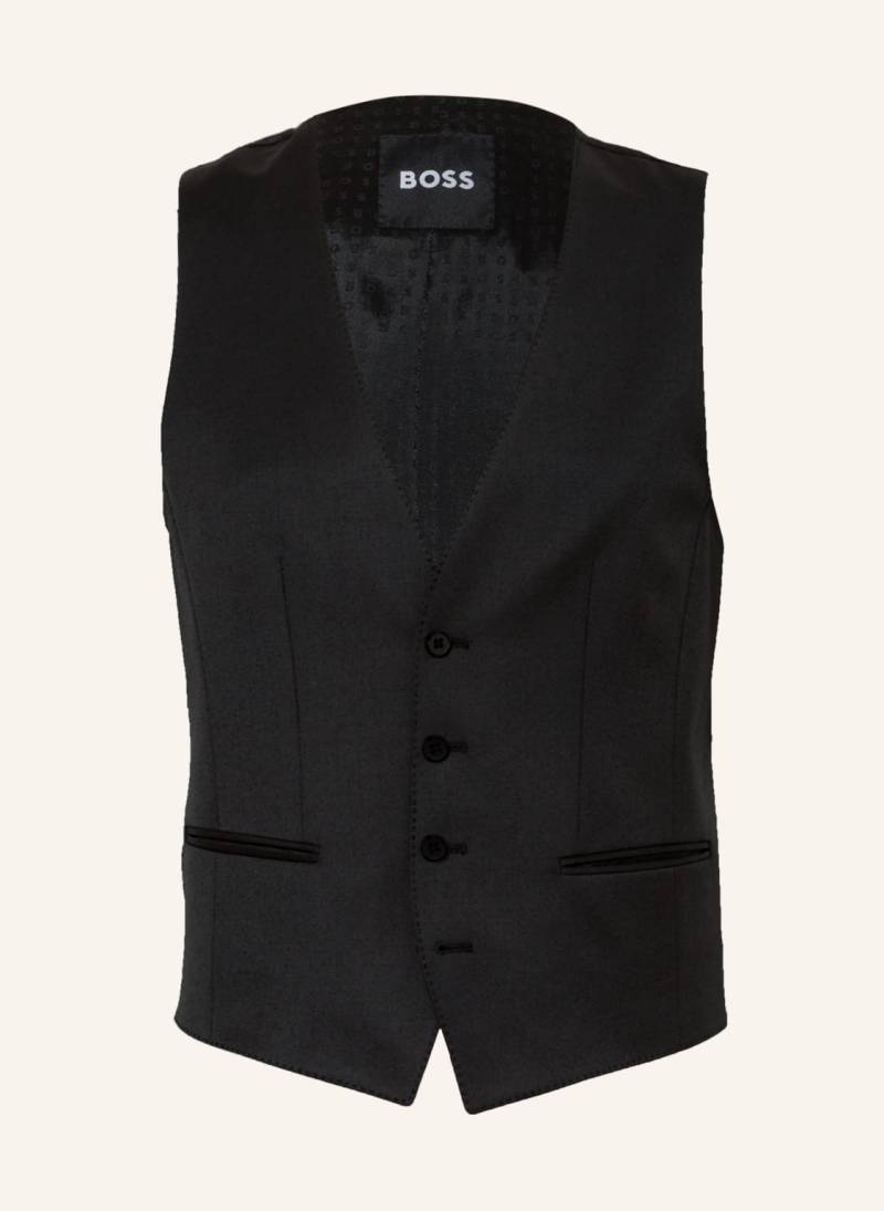 Boss Anzugweste Huge Slim Fit schwarz von Boss