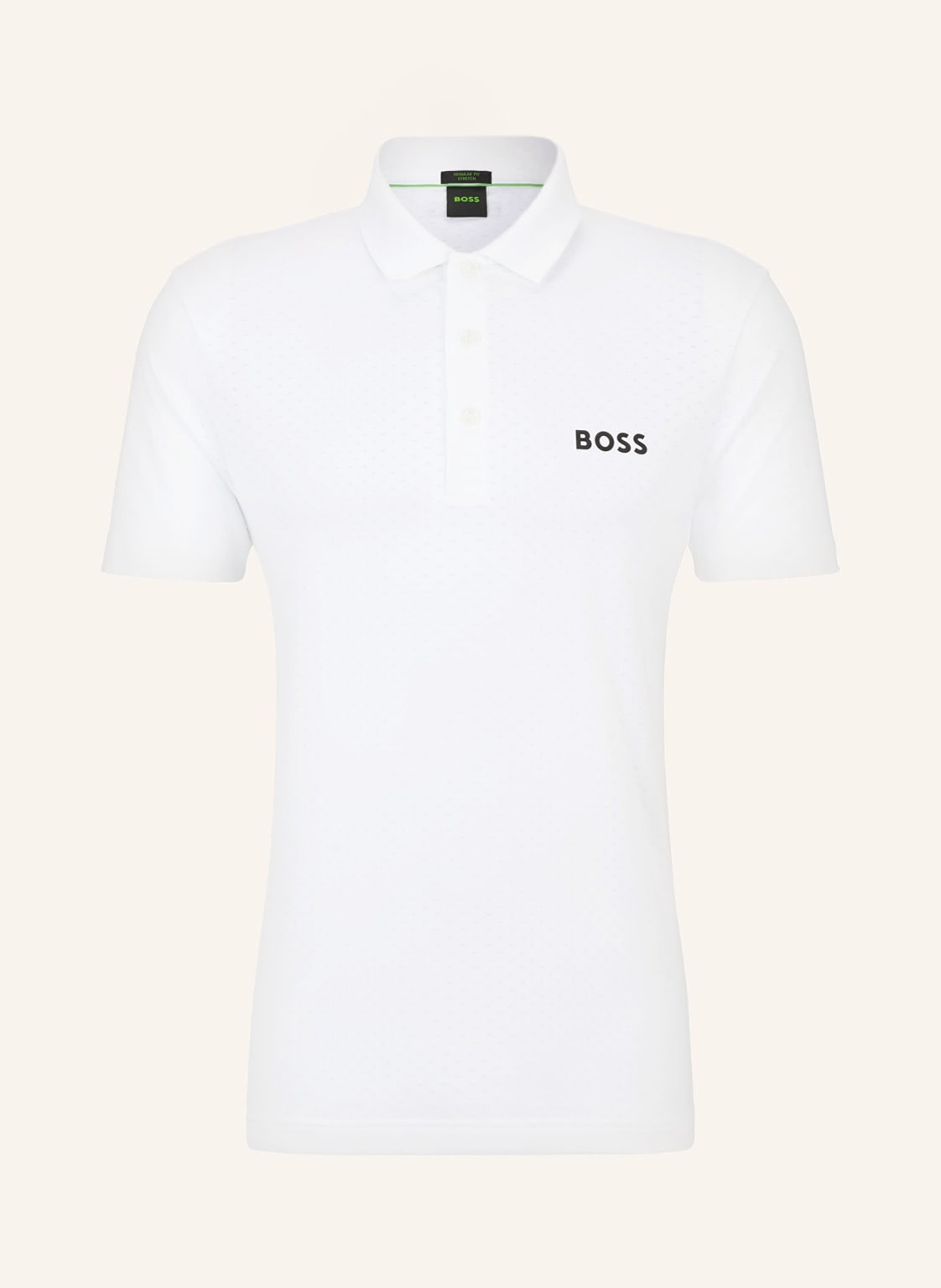 Boss Funktions-Poloshirt Paddytech weiss von Boss