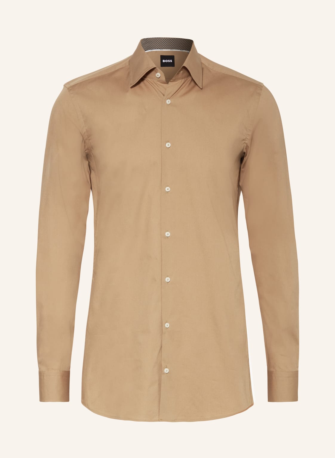 Boss Hemd Hank Slim Fit beige von Boss