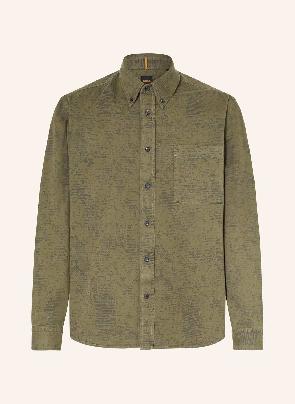 Boss Hemd Lambey Comfort Fit gruen von Boss