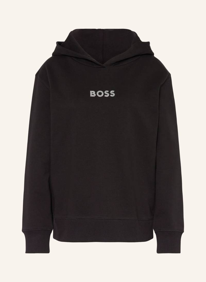 Boss Hoodie Edelight Mit Schmucksteinen schwarz von Boss