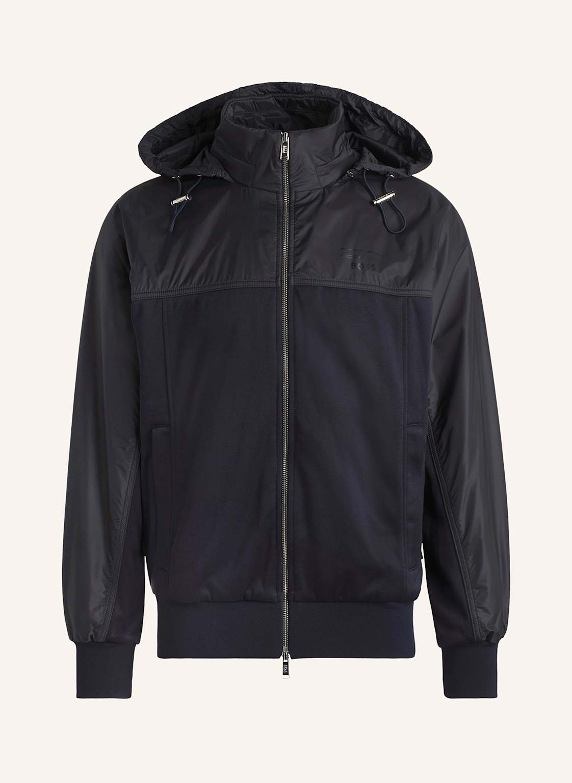 Boss Jacke Steele Im Materialmix blau von Boss