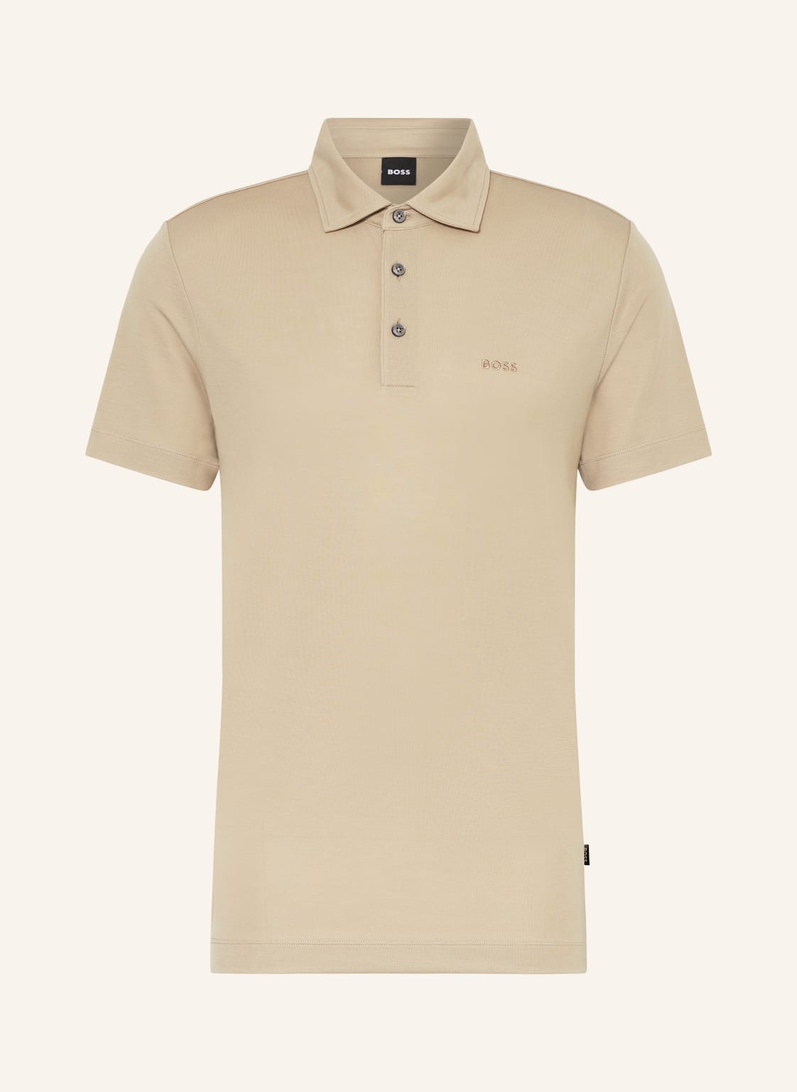 Boss Jersey-Poloshirt Press beige von Boss