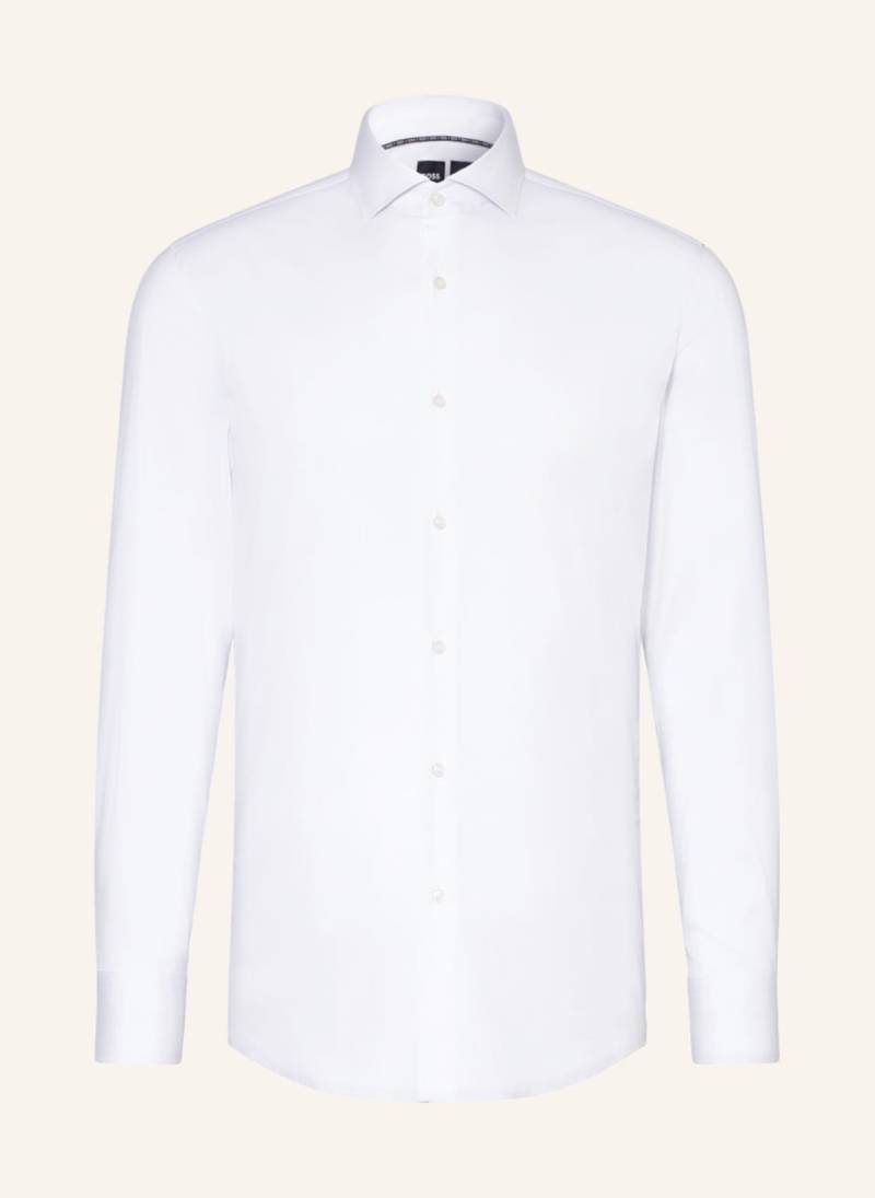 Boss Jerseyhemd Hank Performance Slim Fit weiss von Boss