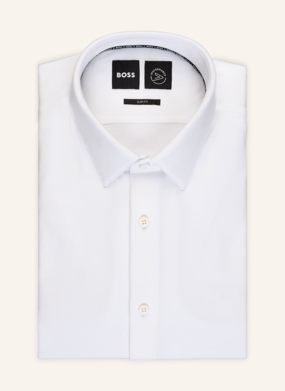 Boss Jerseyhemd Hank Slim Fit weiss Boss Jerseyhemd Hank Slim Fit weiss von Boss