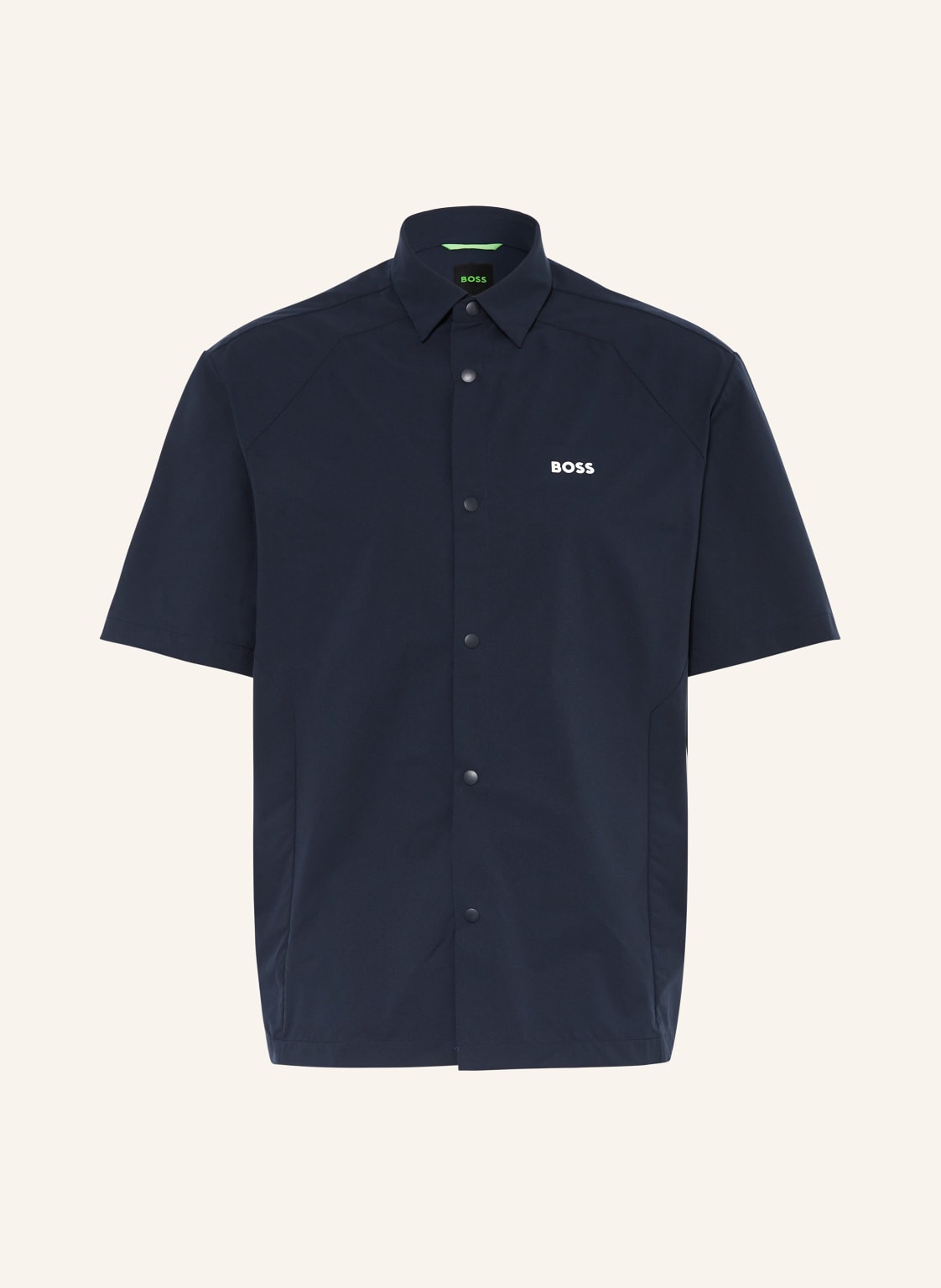 Boss Kurzarm-Hemd Bizz Relaxed Fit blau von Boss