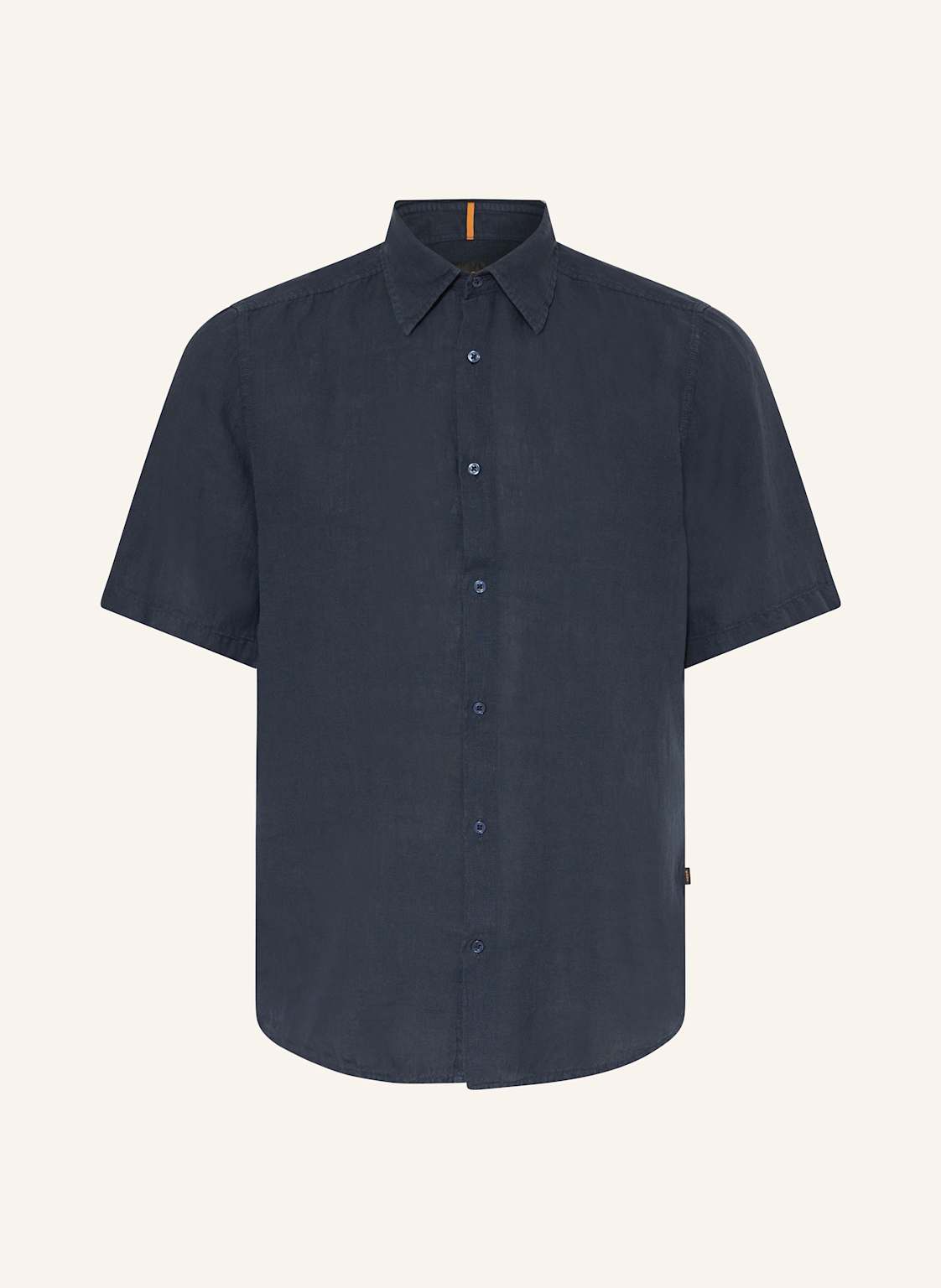 Boss Kurzarm-Hemd Rash Regular Fit Aus Leinen blau Boss Kurzarm-Hemd Rash Regular Fit Aus Leinen blau von Boss