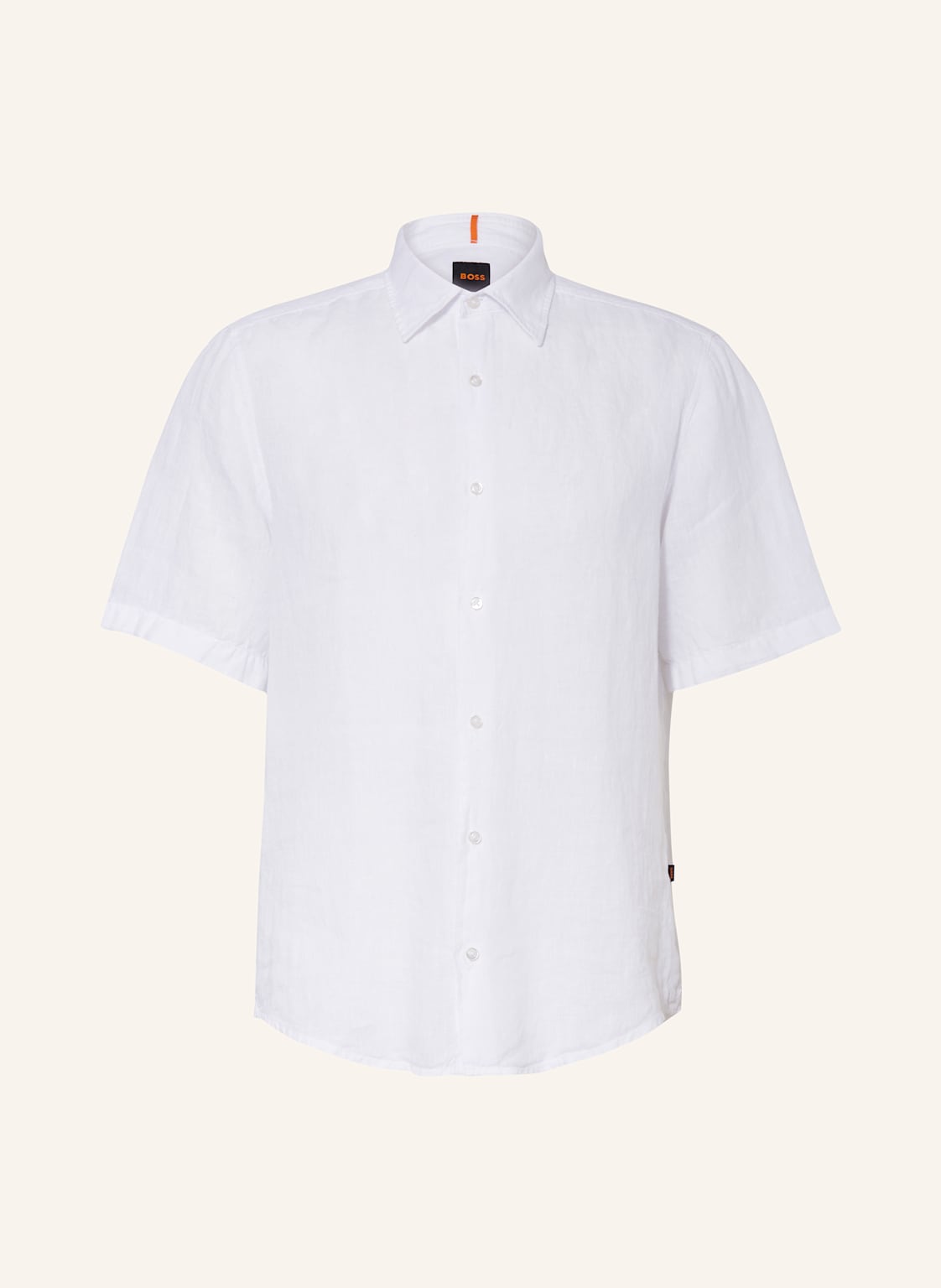 Boss Kurzarm-Hemd Rash Regular Fit Aus Leinen weiss Boss Kurzarm-Hemd Rash Regular Fit Aus Leinen weiss von Boss