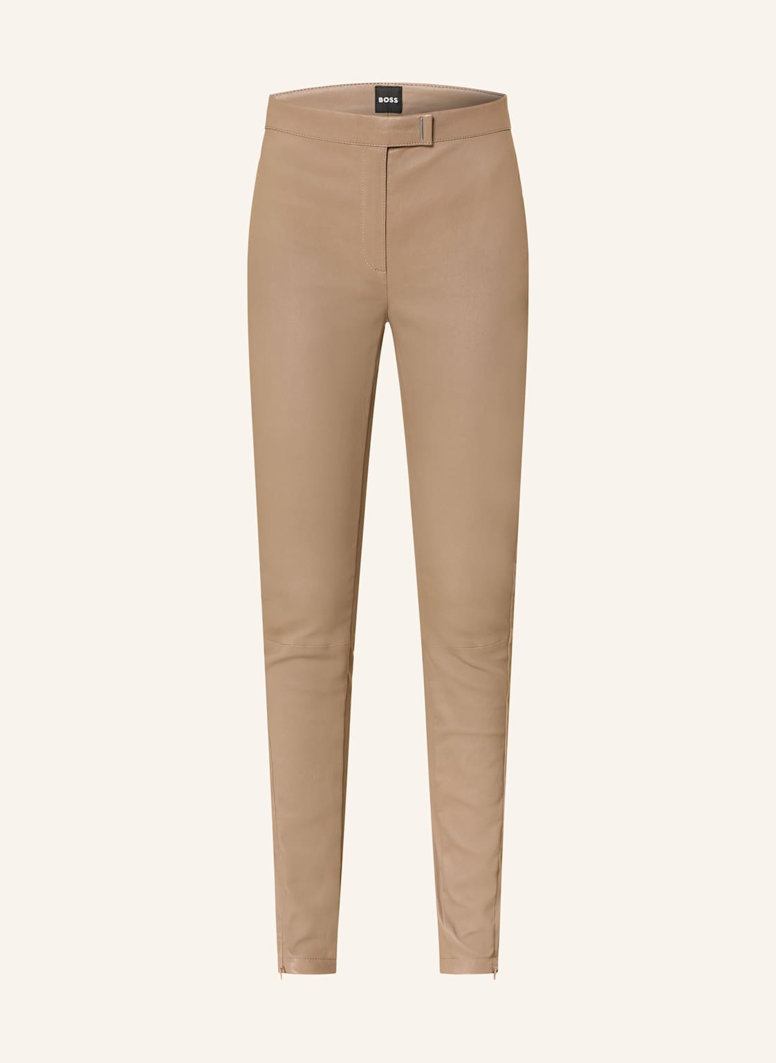 Boss Lederhose Simax beige von Boss