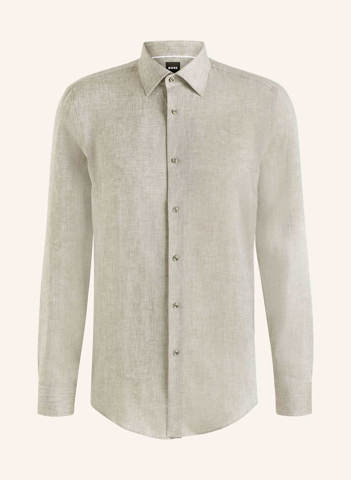 Boss Leinenhemd Hank Slim Fit gruen Boss Leinenhemd Hank Slim Fit gruen von Boss