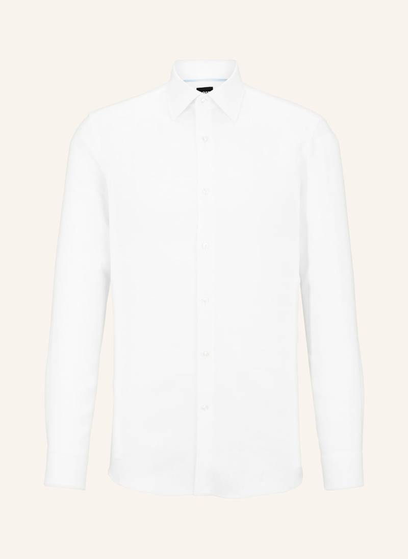 Boss Leinenhemd Hank Slim Fit weiss von Boss