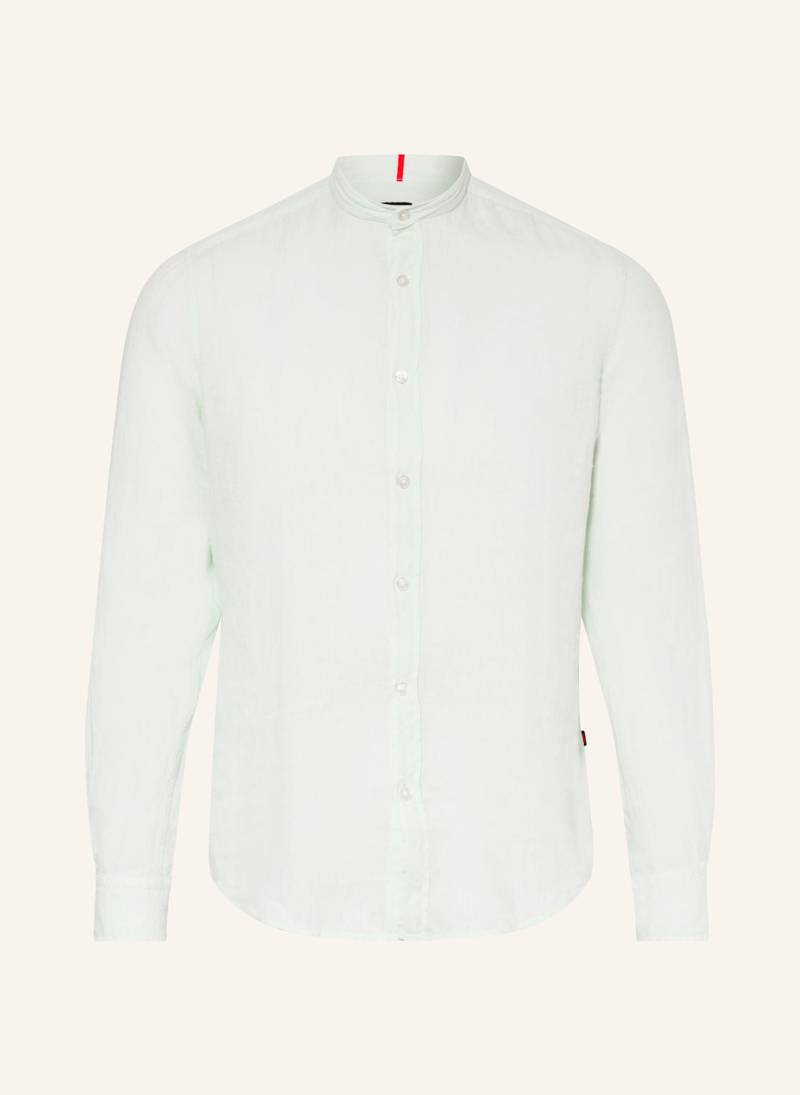 Boss Leinenhemd Race Regular Fit gruen von Boss