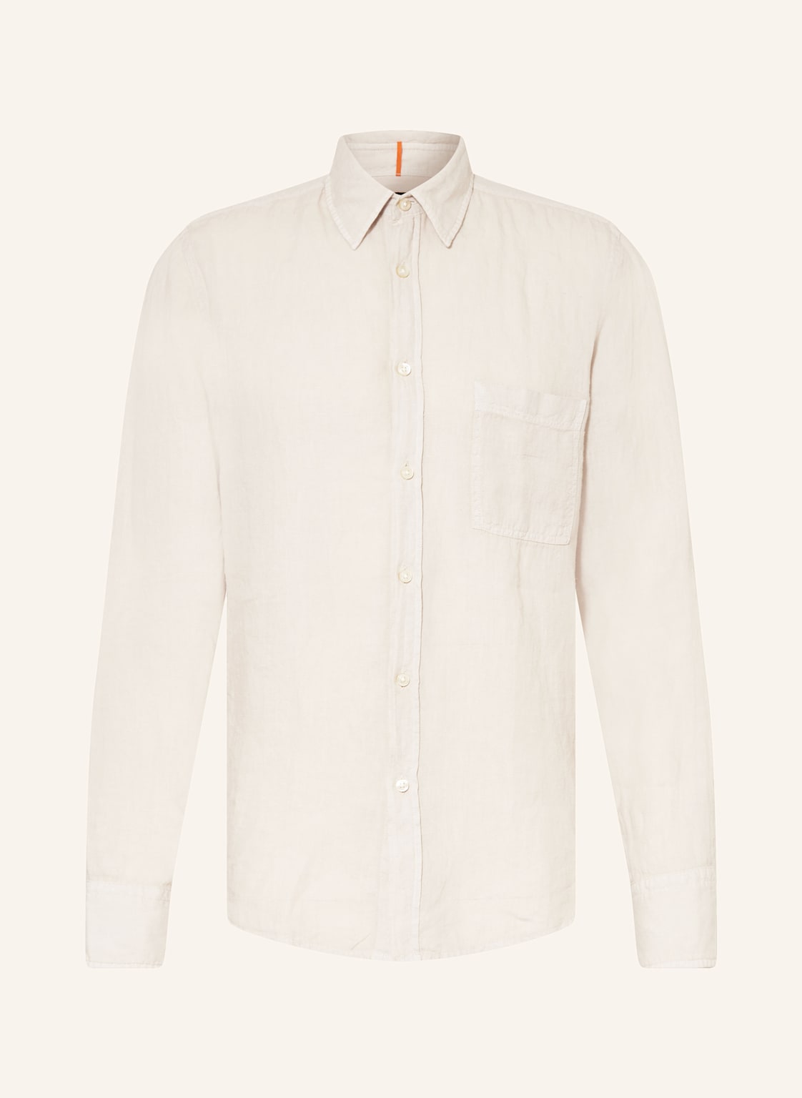 Boss Leinenhemd Relegant Regular Fit beige von Boss