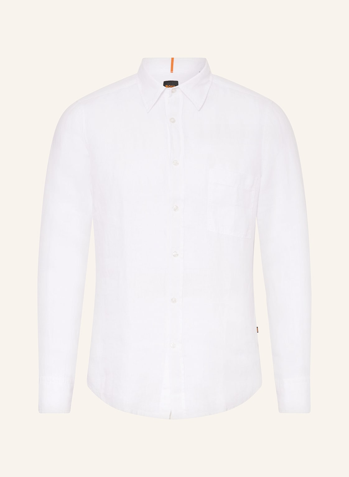 Boss Leinenhemd Relegant Regular Fit weiss Boss Leinenhemd Relegant Regular Fit weiss von Boss