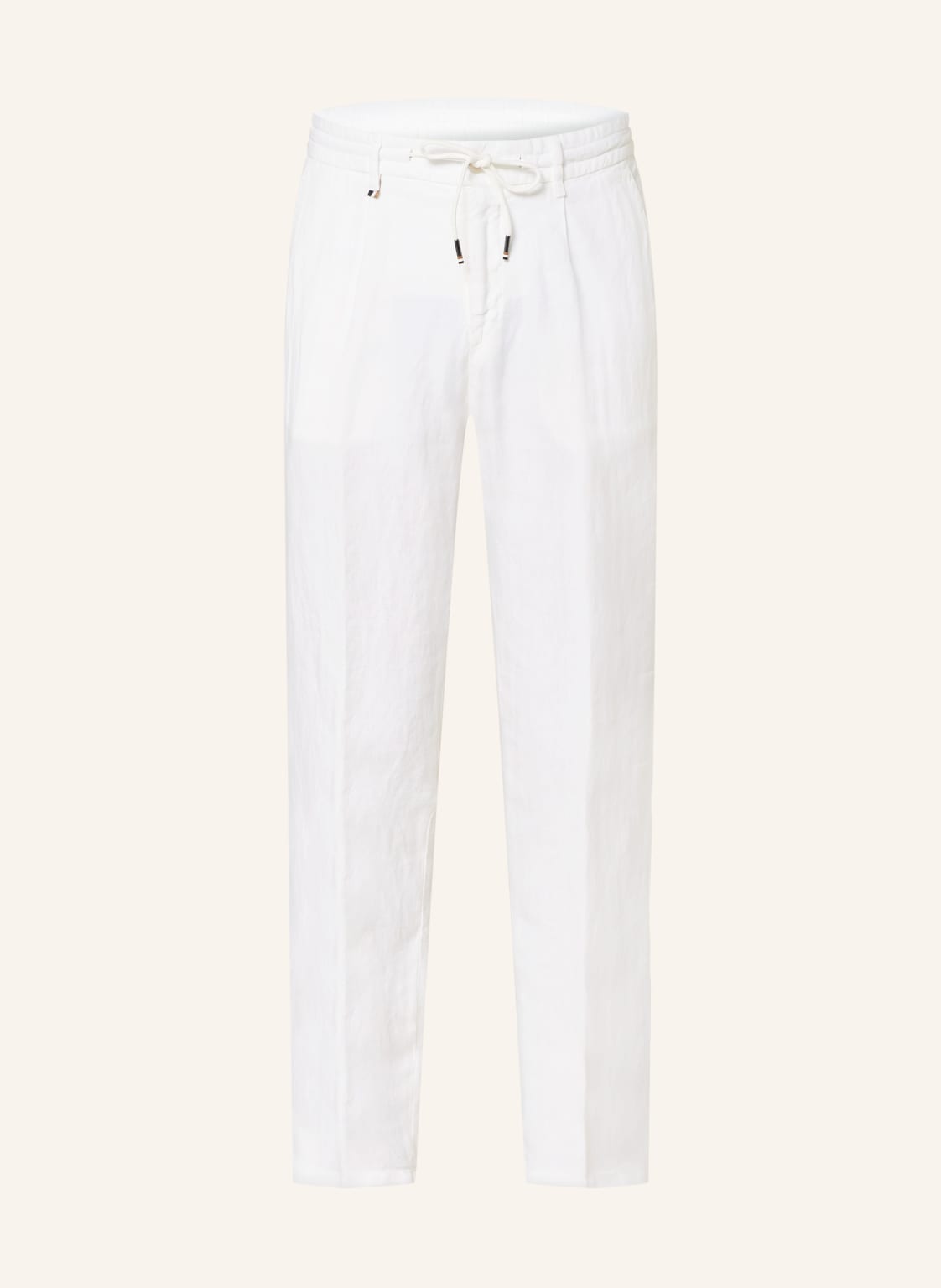 Boss Leinenhose Genius Slim Fit weiss von Boss