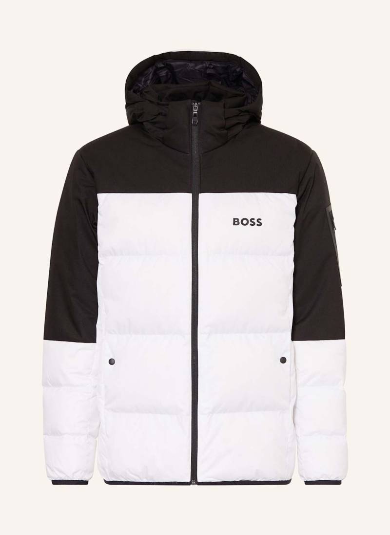 Boss Lightweight-Daunenjacke Hamar Mit Abnehmbarer Kapuze weiss von Boss
