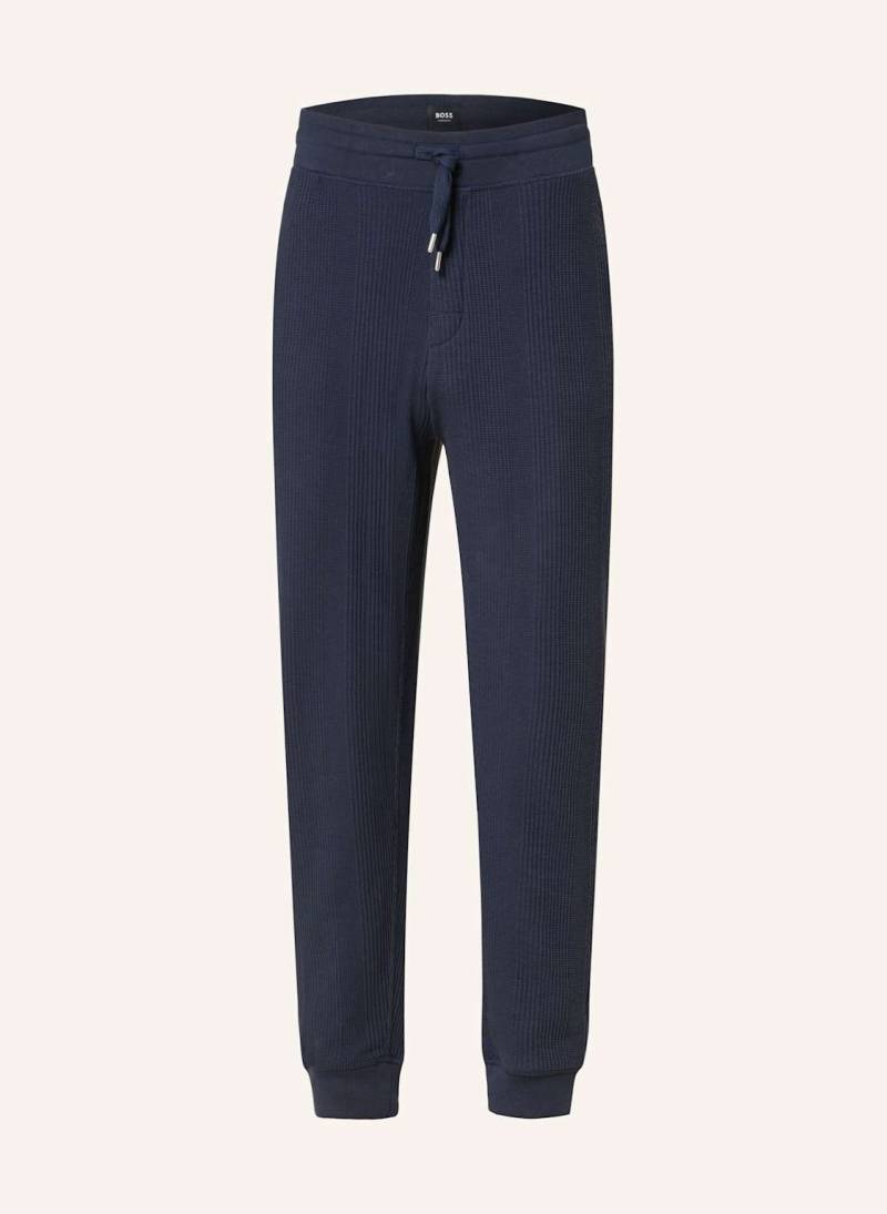 Boss Lounge-Hose Structure blau von Boss