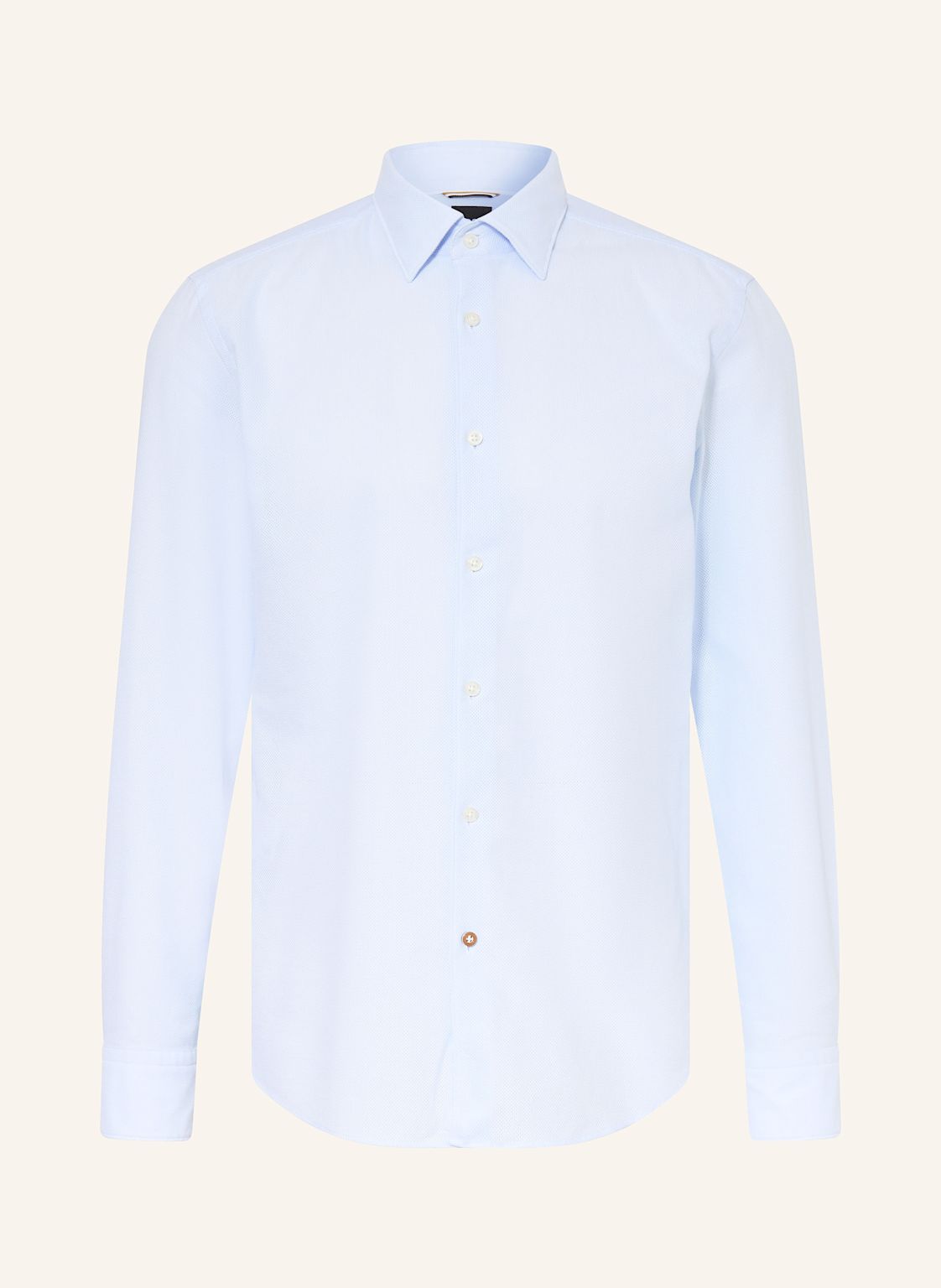 Boss Piqué-Hemd Hal Casual Fit blau von Boss