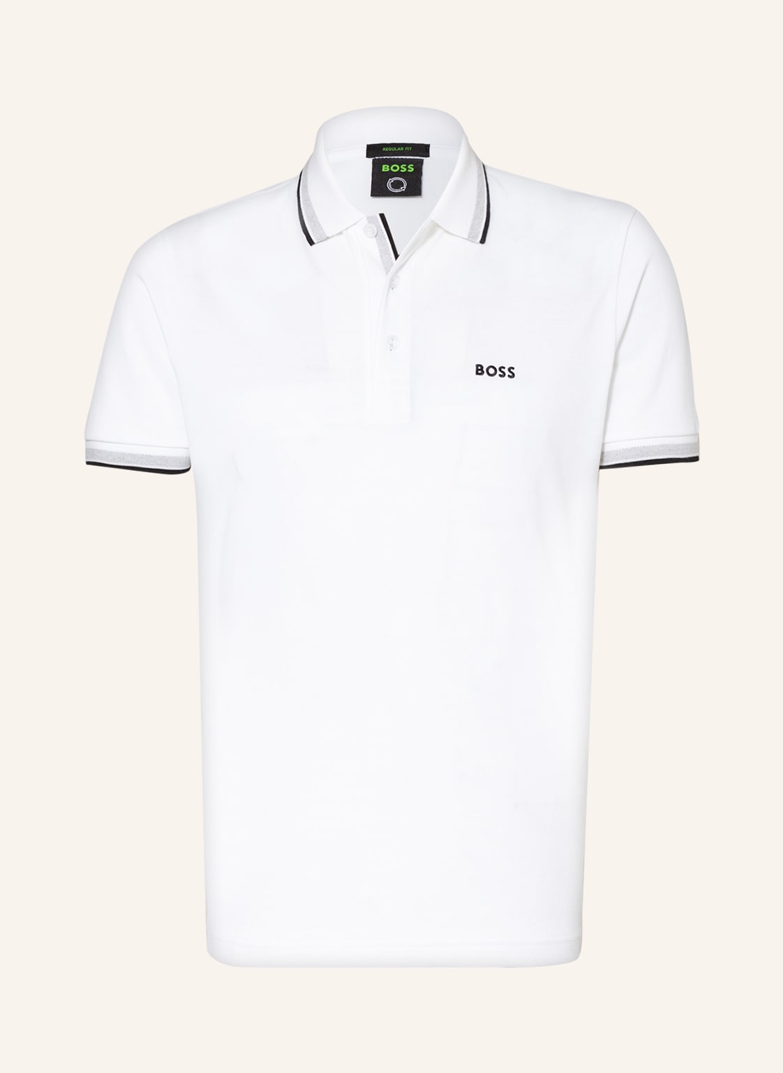 Boss Piqué-Poloshirt Paddy Curved Regular Fit weiss Boss Piqué-Poloshirt Paddy Curved Regular Fit weiss von Boss