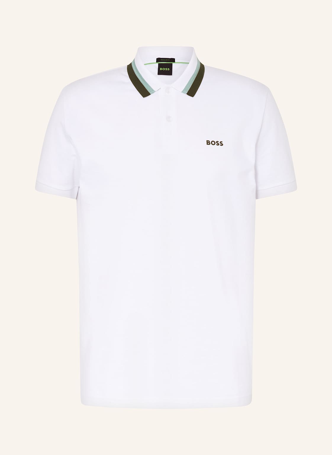 Boss Piqué-Poloshirt Paddy Regular Fit weiss von Boss