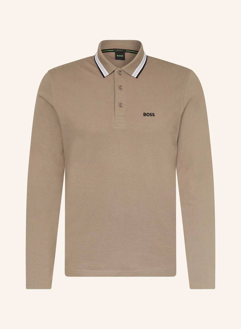 Boss Piqué-Poloshirt Plisy Regular Fit gruen von Boss