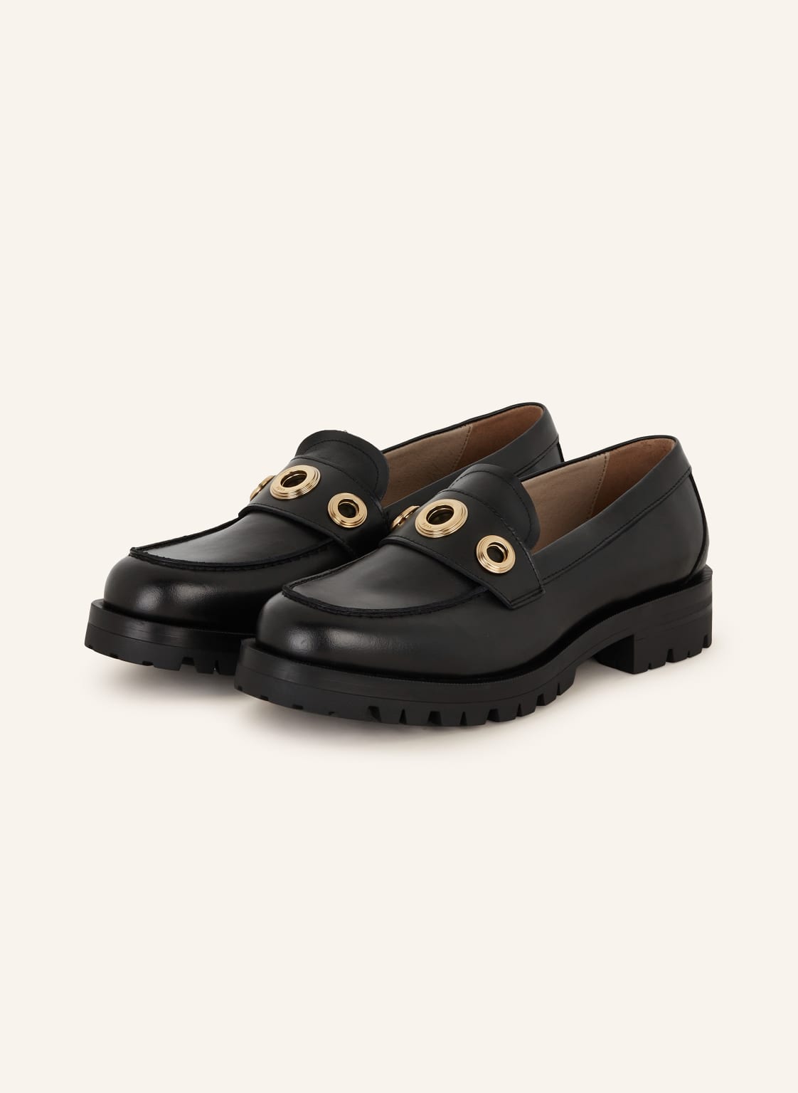 Boss Plateau-Loafer Helen schwarz von Boss