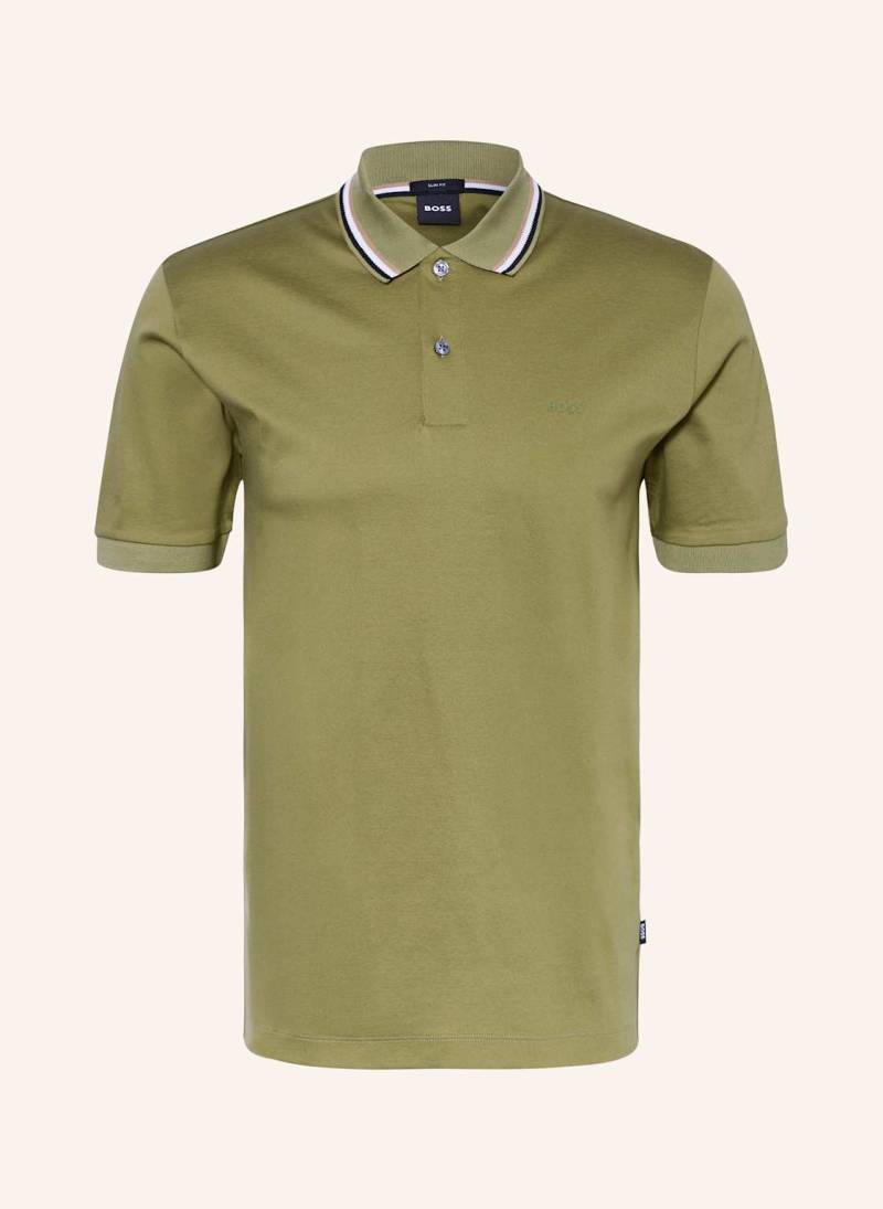 Boss Poloshirt Penrose Slim Fit gruen von Boss