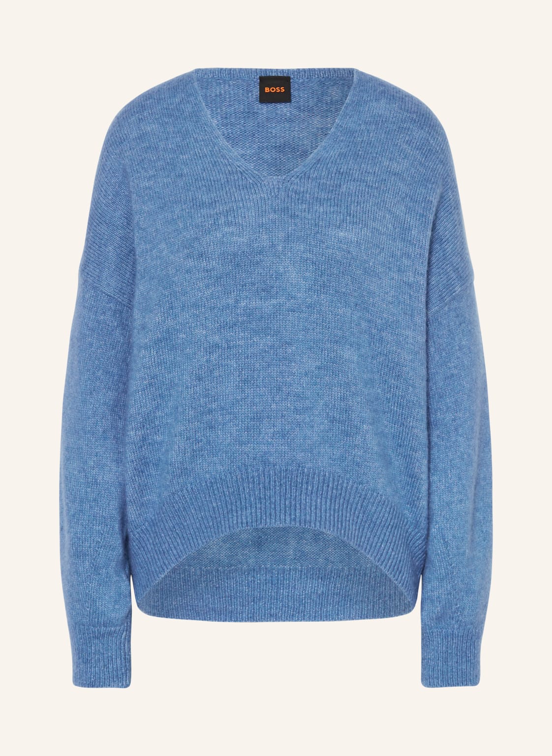 Boss Pullover Fondy Mit Alpaka blau von Boss