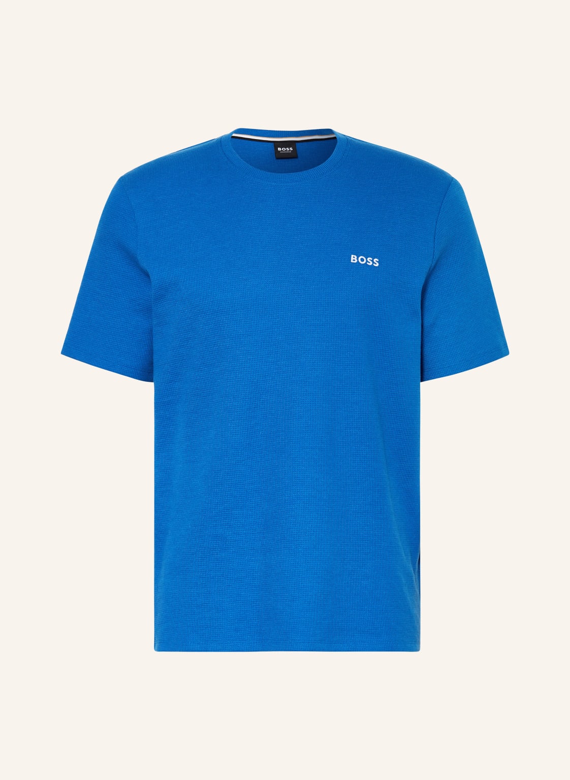 Boss Schlafshirt Waffle blau von Boss