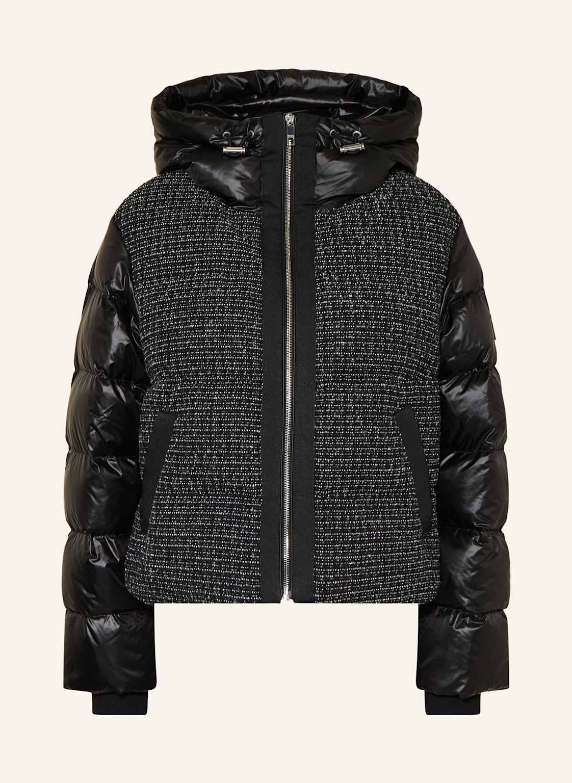 Boss Steppjacke Pombato Im Materialmix schwarz Boss Steppjacke Pombato Im Materialmix schwarz von Boss