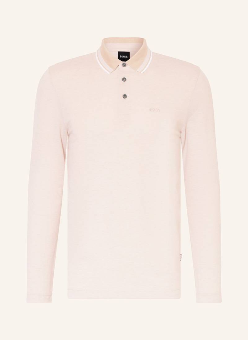 Boss Strick-Poloshirt Pittman beige von Boss