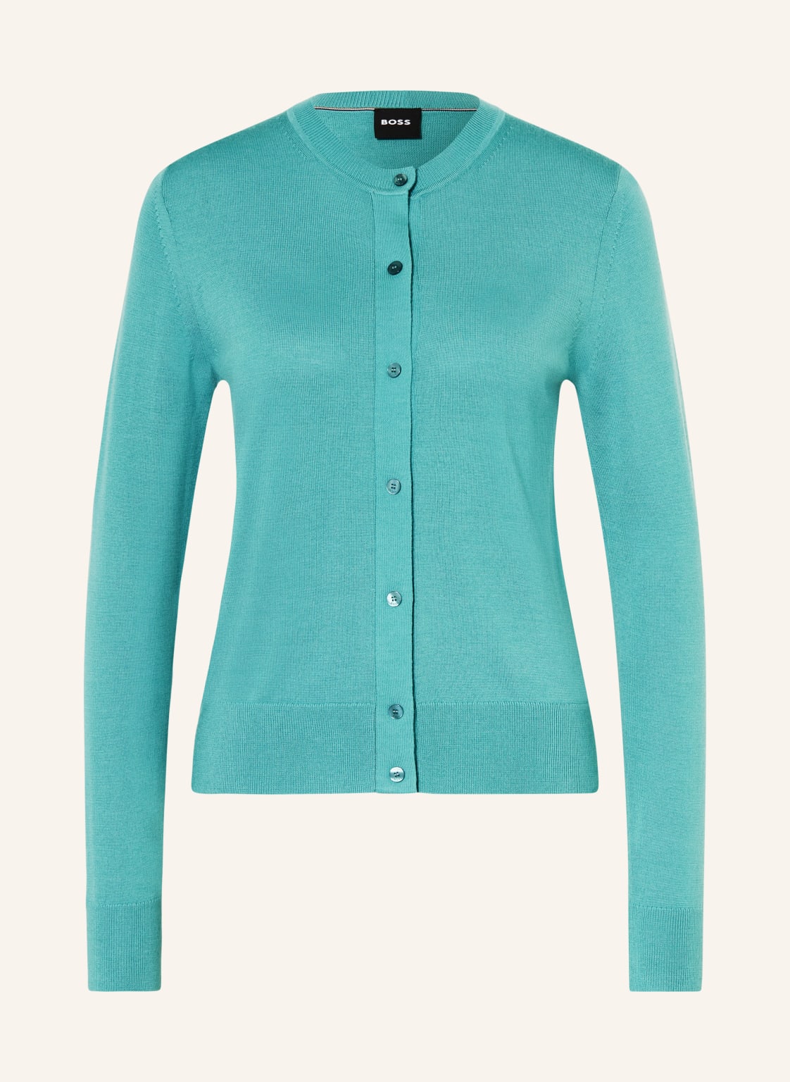 Boss Strickjacke Fadenasi blau von Boss