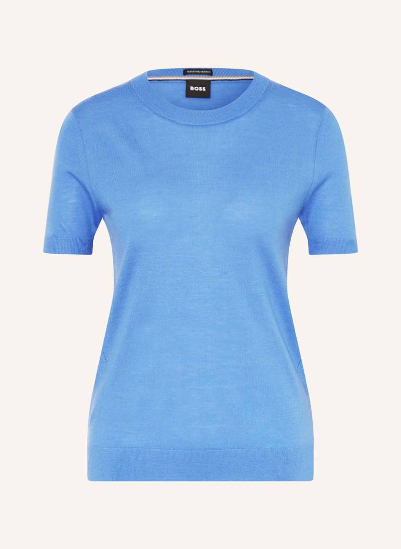 Boss Strickshirt Falyssiasi blau von Boss