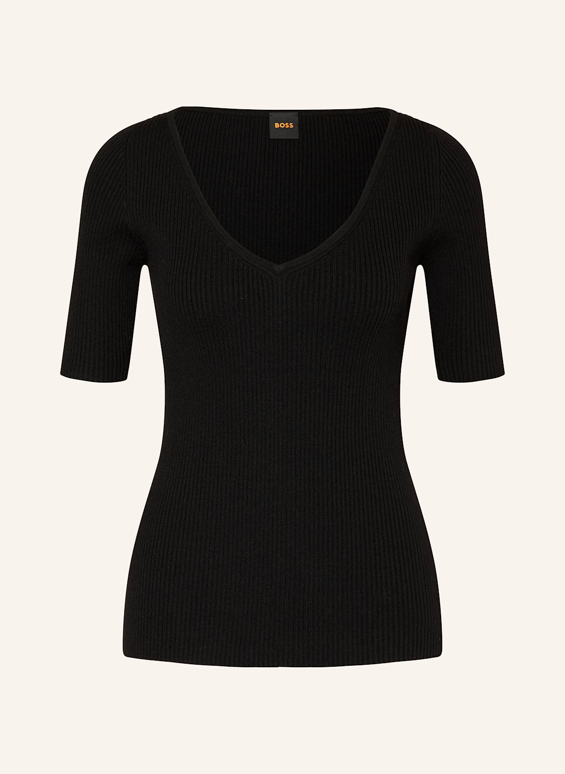 Boss Strickshirt Faradisco schwarz von Boss