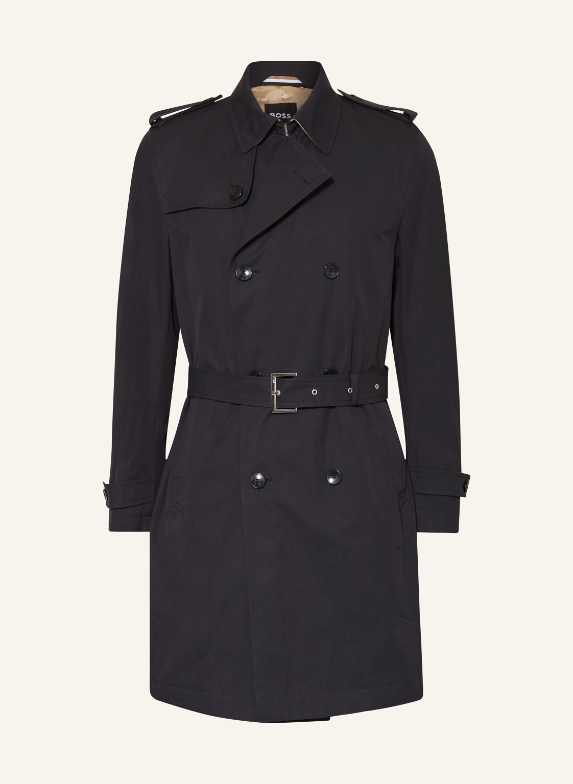 Boss Trenchcoat Hyde schwarz von Boss