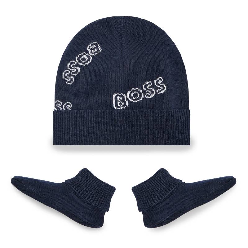 Set Mütze und Socken Boss J98386 Navy 849 von Boss