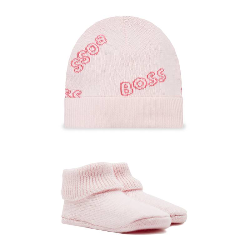 Set Mütze und Socken Boss J98386 Pale Pink 44L von Boss