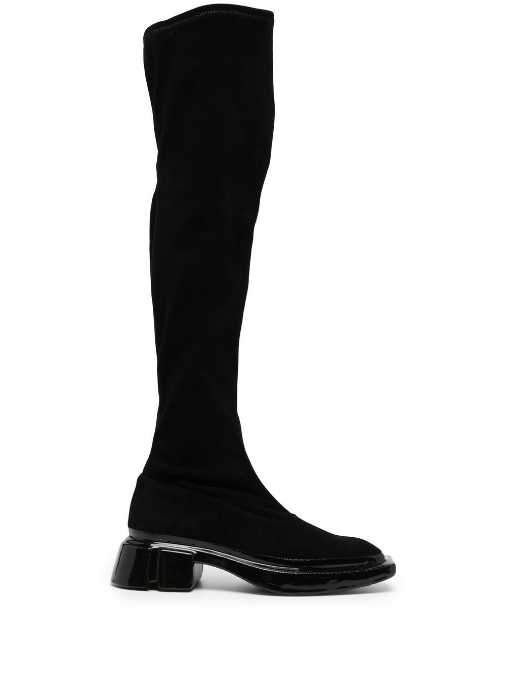 Both knee-high low-heel boots - Black von Both