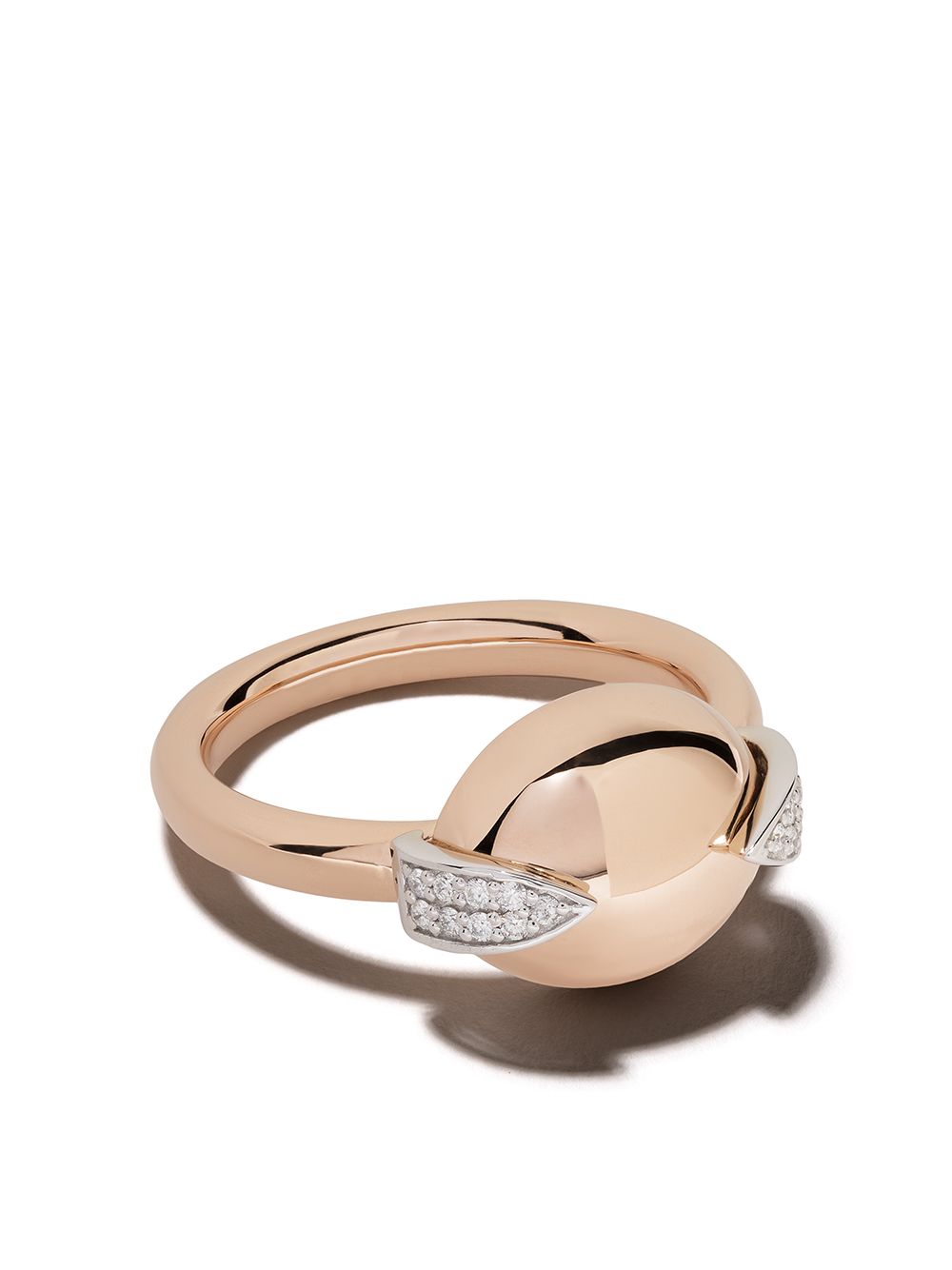 Botier 18kt rose gold Earth diamond ring - Pink von Botier