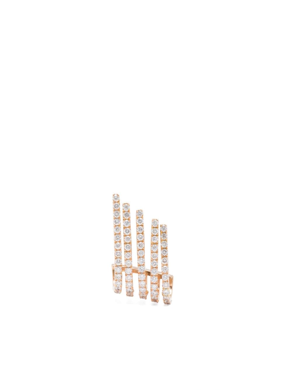 Botier 18kt rose gold Fortuna diamond earring - Pink von Botier