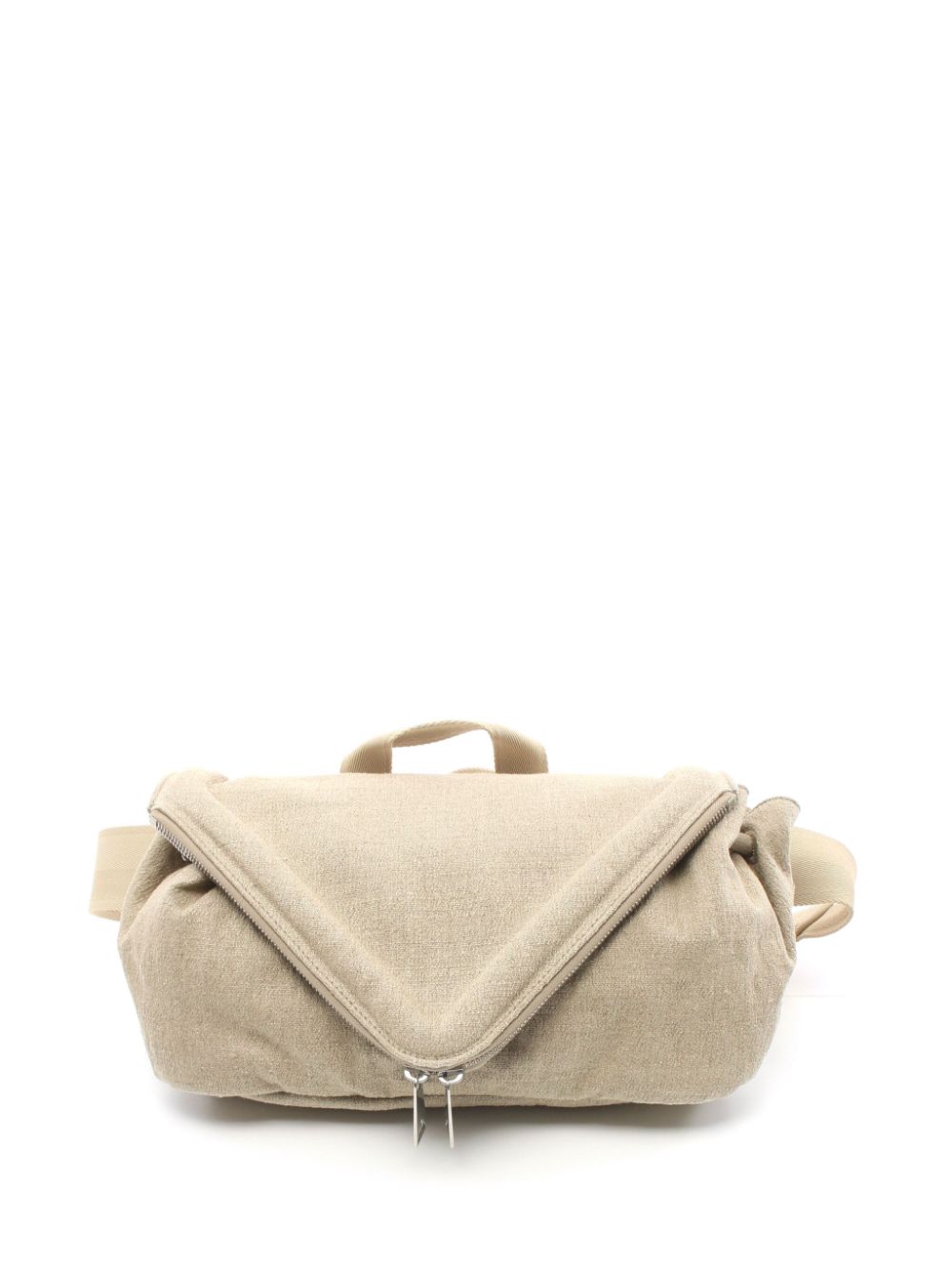 Bottega Veneta Pre-Owned 2010s triangle flap belt bag - Neutrals von Bottega Veneta Pre-Owned