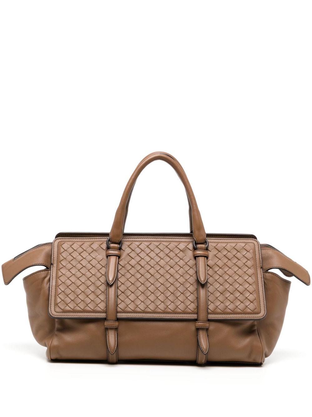 Bottega Veneta Pre-Owned 2015 Monaco Intrecciato handbag - Brown von Bottega Veneta Pre-Owned