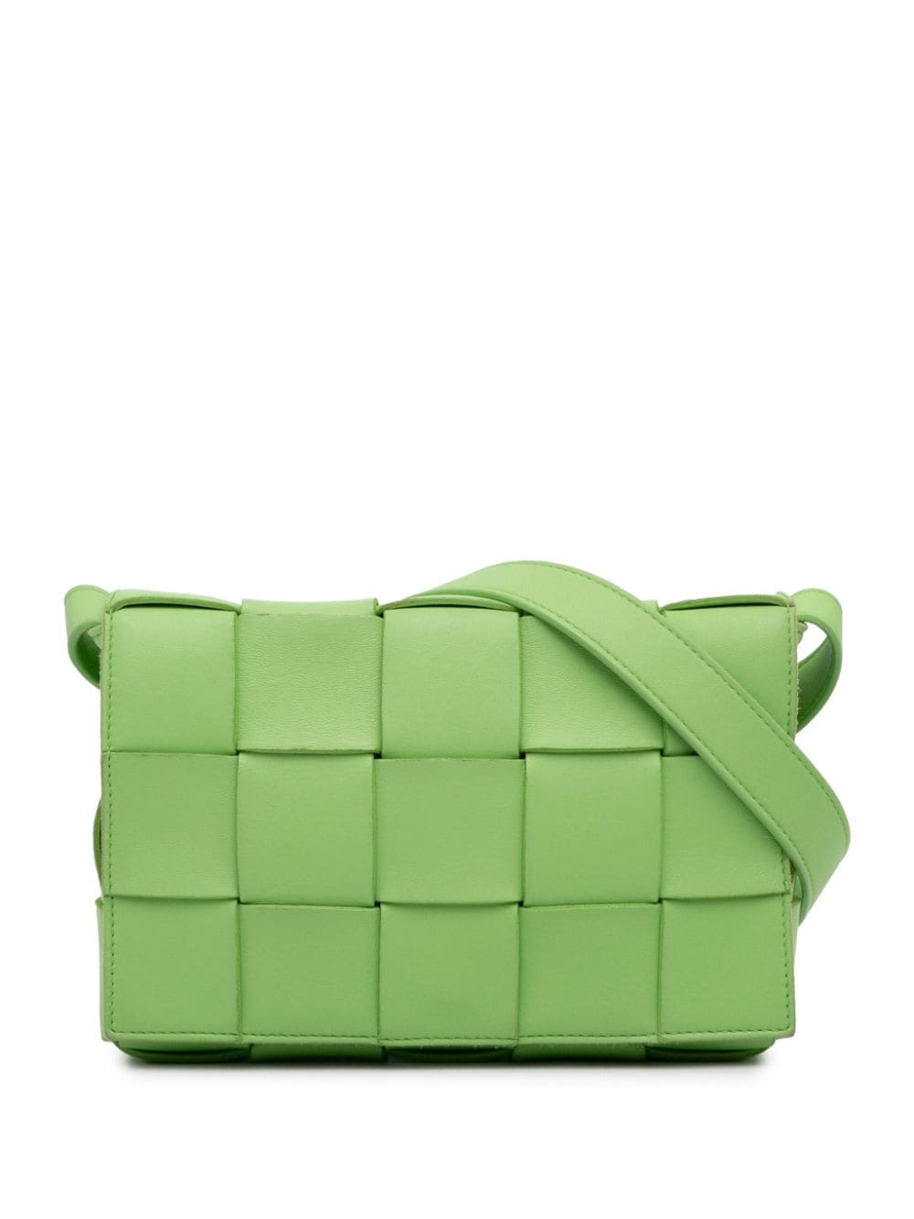 Bottega Veneta Pre-Owned 2019-2023 Intrecciato Cassette crossbody bag - Green von Bottega Veneta Pre-Owned